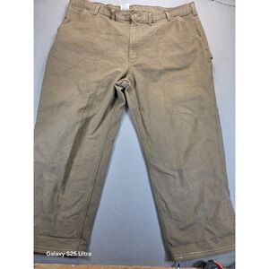 Vintage Mens Carhartt Canvas Carpenter Pants 46x30 READ Hemmed to 28 in inseam